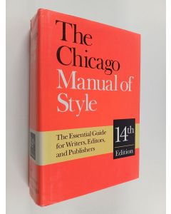 käytetty kirja The Chicago manual of style