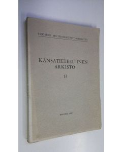käytetty kirja Kansatieteellinen arkisto 13 (lukematon)