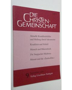 käytetty teos Die Christen-Gemeinschaft 9/1988 : Monatsschrift zur religiosen erneuerung