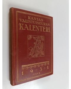 käytetty kirja Kansan valistusseuran kalenteri 1931