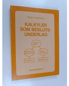 Kirjailijan Göran Andersson käytetty kirja Kalkyrer som beslutsunderlag