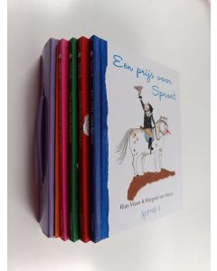 Kirjailijan Rian Visser käytetty teos Sproet, de stoutste pony van stal + 4 gebonden boekjes van 32 blz. en een informatief boekje van 16 blz