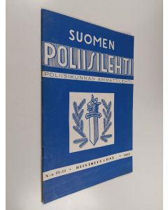 käytetty teos Suomen poliisilehti 13-14/1952