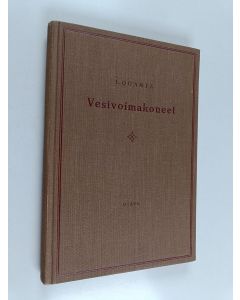 Kirjailijan L. Quant käytetty kirja Vesivoimakoneet