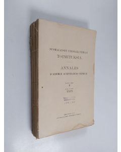 Kirjailijan Eino Sormunen & Yrjö J. E. Alanen ym. käytetty kirja Die Eigenart der lutherischen Ethik ; Das gewissen bei Luther ; Die wandalia des Albert Krantz eine untersuchung (yhteensidottu)