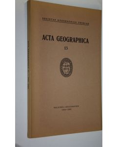 käytetty kirja Acta geographica 13 (lukematon)