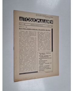 käytetty teos Aitosuomalainen 11/1931