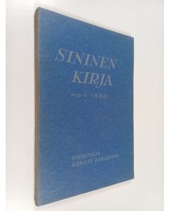 Kirjailijan Kersti Bergroth käytetty kirja Sininen kirja 1/1930