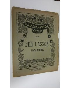 Kirjailijan Per Lasson käytetty teos Piano-Album : Crescendo