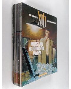 Kirjailijan William Vance & Jean van Hamme käytetty teos XIII 1-9 : Mustan auringon päivä ; Minne intiaani kulkee... ; Helvetin kyyneleet ; Iskuryhmä ; Hälytystila ; Tapaus Jason Fly ; Elokuun kolmas yö ; Kolmetoista yhtä vastaan ; Maria