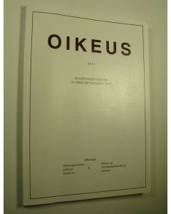käytetty kirja Oikeus, 3/2011