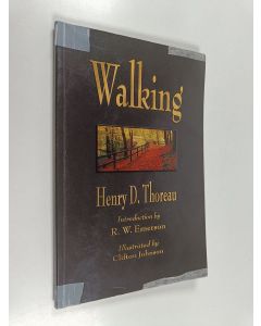 Kirjailijan Henry David Thoreau käytetty kirja Walking