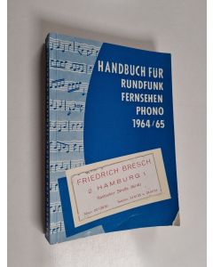 käytetty kirja Handbuch für rundfunk fernsehen phono 1964/65