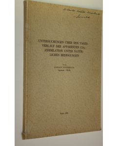 Kirjailijan Johan Ungerson käytetty kirja Untersuchungen uber den Tagesverlauf der apparenten COsub 2-Assimilation unter naturlichen Bedingungen