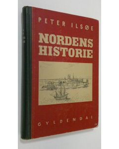 Kirjailijan Peter Ilsoe käytetty kirja Nordens historie : med benyttelse af Johan Ottosen - Nordens Historie