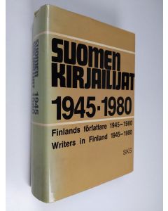 Tekijän = red. av = ed. by Maija Hirvonen  käytetty kirja Suomen kirjailijat 1945-1980 : pienoiselämäkerrat : teosbibliografiat : tutkimusviitteet = Finlands författare 1945-1980 : kortbiografier : verkförteckningar : litteraturhänvisningar = Writers in F