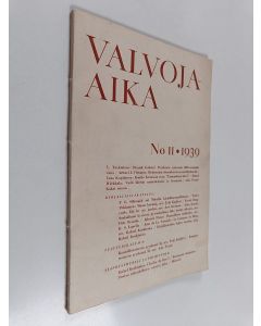käytetty kirja Valvoja-Aika 11/1939