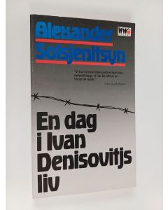 Kirjailijan Alexander Solsjenitsyn käytetty kirja En dag i Ivan Denisovitjs liv