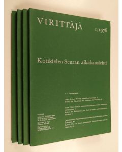 käytetty kirja Virittäjä vuosikerta 1976 (nrot 1-5)