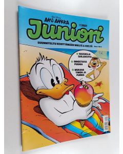 Kirjailijan Walt Disney käytetty teos Aku Ankka juniori 7/2021