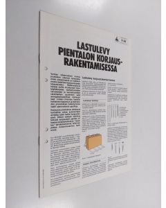 uusi teos Lastulevy pientalon korjausrakentamisessa