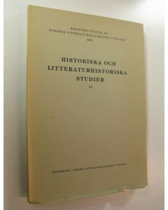 käytetty kirja Historiska och litteraturhistoriska studier 38