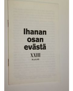 käytetty teos Ihanan osan evästä XXIII nro 8/82
