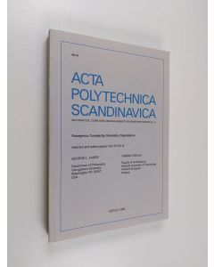käytetty kirja Emergence, complexity, hierarchy, organization : additional papers from ECHO III