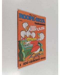 Kirjailijan Walt Disney käytetty teos Roope-setä taskulehti 1/1978 (lyhennetty näköispainos)