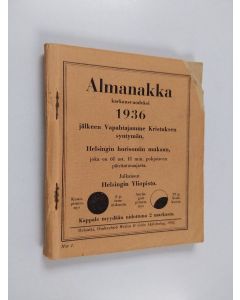 käytetty kirja Almanakka karkausvuodeksi 1936