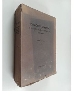 Kirjailijan Östen Elfving käytetty kirja Vermögensbildung : kleinbäeurlicher Ansiedler in Finland