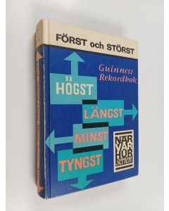 Kirjailijan Ross McWhirter & Norris McWhirter käytetty kirja Först och störst - Guinness rekordbok