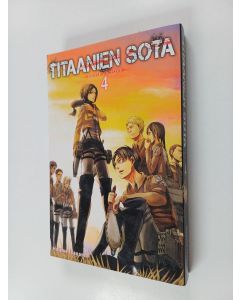 Kirjailijan Hajime Isayama käytetty kirja Titaanien sota Attack on titan 4