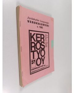 käytetty teos Jyväskylän kaupungin verokalenteri 1980