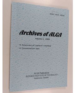käytetty kirja Archives of ALGA - vol. 3/2006