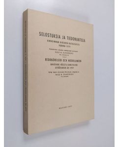 käytetty kirja Selostuksia ja tiedonantoja Korkeimman oikeuden ratkaisuista vuonna 1979