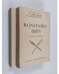 Kirjailijan Georg Pauli käytetty kirja Konstnärsbrev 1-2