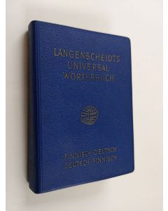 Kirjailijan Ludwig Peters käytetty kirja Finnisch : 1: Finnisch-Deutsch, 2: Deutsch-Finnisch