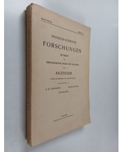 Kirjailijan Paavo Ravila & Y. H. Toivonen ym. käytetty kirja Finnisch-Ugrische forschungen zeitschrift für Finnisch-Ugrische Sprach- und Volkskunde nebst Anzeiger unter mitwirkung von Fachgenossen, band 27