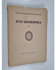 käytetty kirja Acta geographica 6