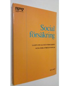 käytetty kirja Socialförsäkring - juli 1997 : lagen om allmän försäkring och andra författningar