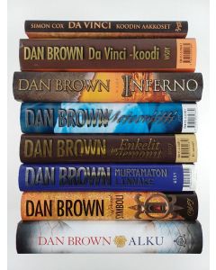 Kirjailijan Dan Brown käytetty kirja Dan Brown -paketti (8 kirjaa) : Alku ; Kadonnut symboli ; Murtamaton linnake ; Enkelit ja demonit ; Meteoriitti ; Da vinci -koodi ; Inferno ; Da vinci -koodin aakkoset
