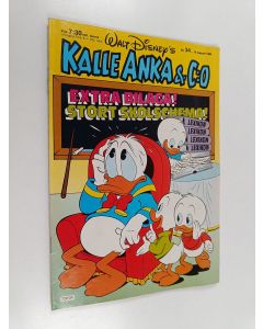 Kirjailijan Walt Disney käytetty teos Kalle Anka & Co n:o 34/1986