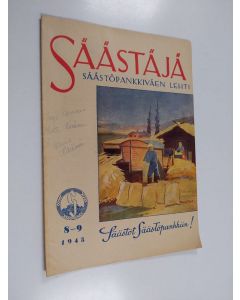 käytetty kirja Säästäjä 8-9/1945 : Säästöpankkiväen lehti