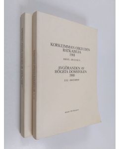 käytetty kirja Korkeimman oikeuden ratkaisuja 1988 : 1-2