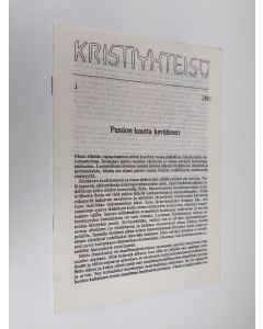 käytetty teos Kristiyhteisö 1/1983 : Passion kautta kevääseen