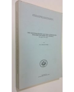 Kirjailijan Ulla Hälvä-Nyberg käytetty kirja Die Kontraktionen auf den lateinischen Inschriften Roms und Afrikas : bis zum 8 Jh n Chr