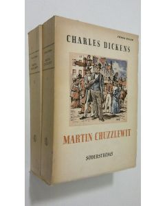Kirjailijan Charles Dickens käytetty kirja Martin Chuzzlewit 1-2