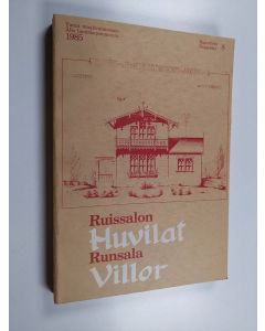 Kirjailijan Helena Soiri-Snellman käytetty kirja Ruissalon huvilat : Turun Ruissalon, Iso-Pukin ja Pikku-Pukin saarien huviloiden rakennushistoria ja rakennusluettelo = Runsala villor : byggnadshistorik och -förteckning över villorna på öarna Runsala, Sto