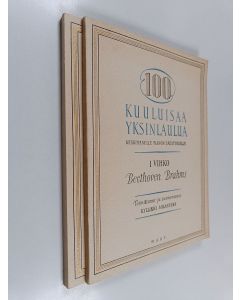 käytetty kirja 100 kuuluisaa yksinlaulua keskiäänelle pianon säestyksellä 1-2